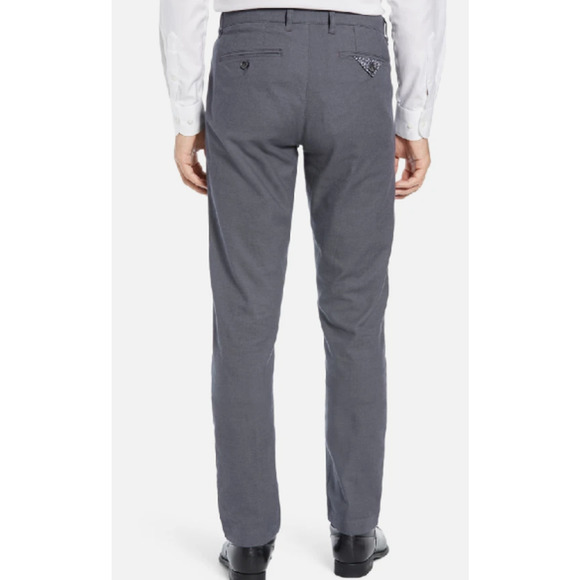 Ted Baker Penguin Slim Fit Classic Trouser Pants Mid Blue Mens Size 31R 31X31 - Picture 8 of 9